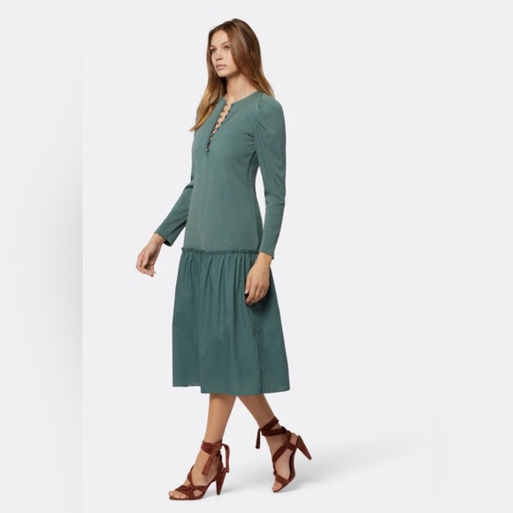 Soft Joie Nova Midi Dress, silver pine. Size M - Picture 3 of 10